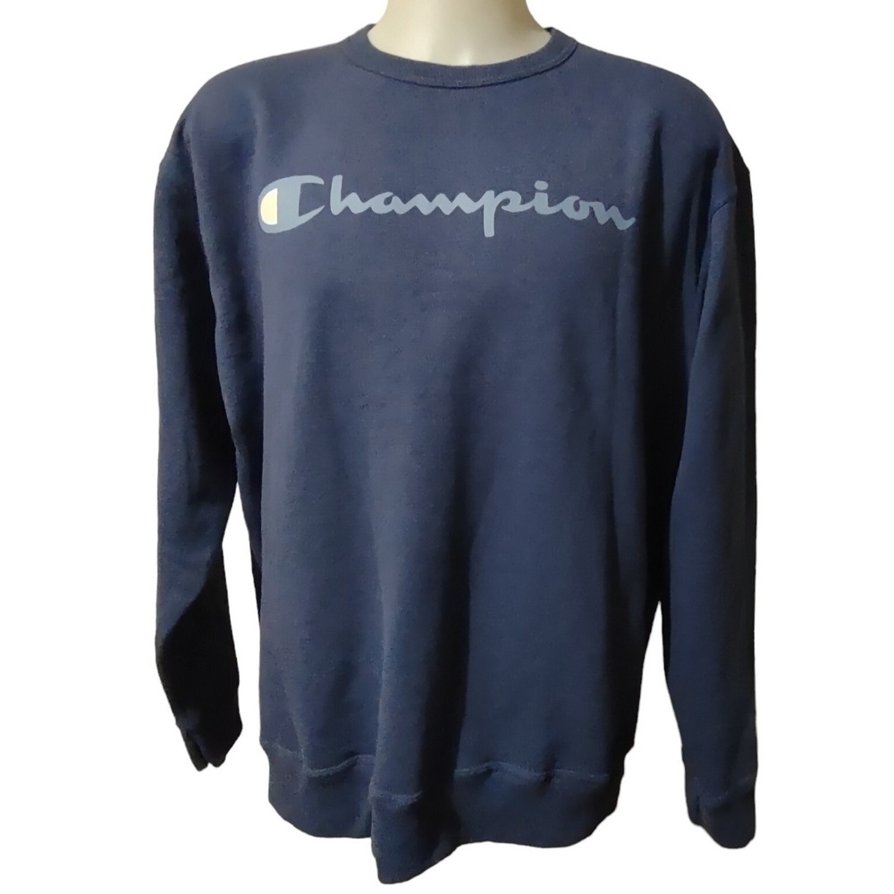 Champion Sweatshirt Men's XXL Size 2XL Graphic Spell out Pullover Long Sleeve